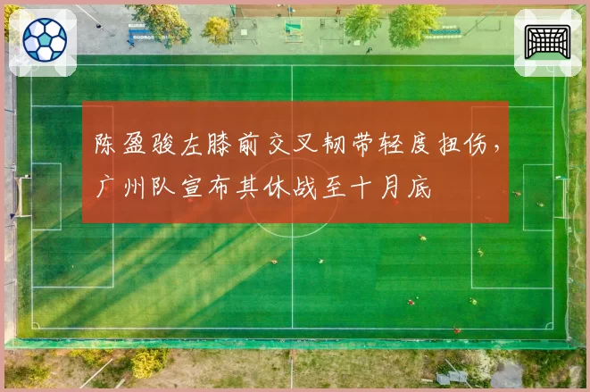 陈盈骏左膝前交叉韧带轻度扭伤，广州队宣布其休战至十月底